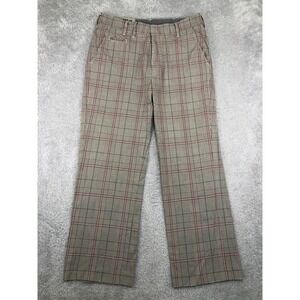 Y2K G-Star Raw Pants Men 36x30 (Tag 34x32) Multicolor Glen Plaid Distressed